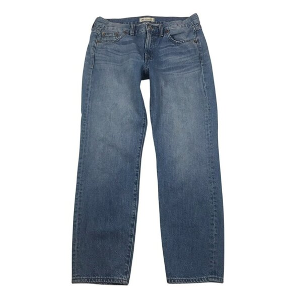 Madewell Womens Boy Jeans Size 27 High-Rise Medium Wash 100% Cotton - Picture 2 of 12